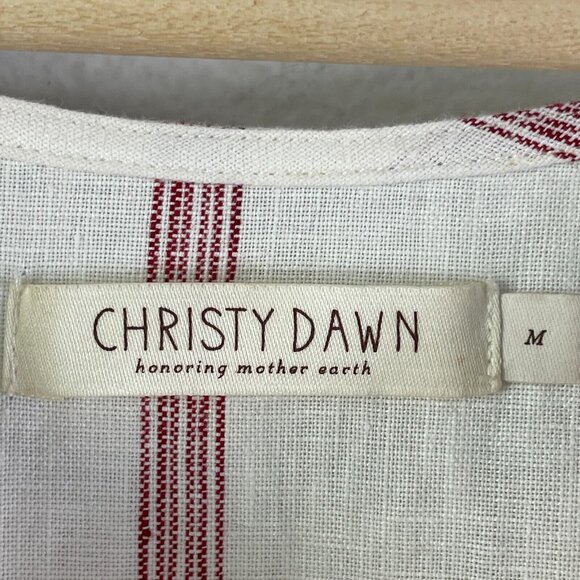 Christy Dawn White and Red Striped Dress - Picture 9 of 12